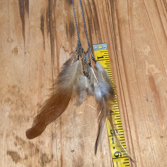 🎉 AMERICAN EAGLE BOHO FEATHER NECKLACE ‼️ - Picture 5 of 7